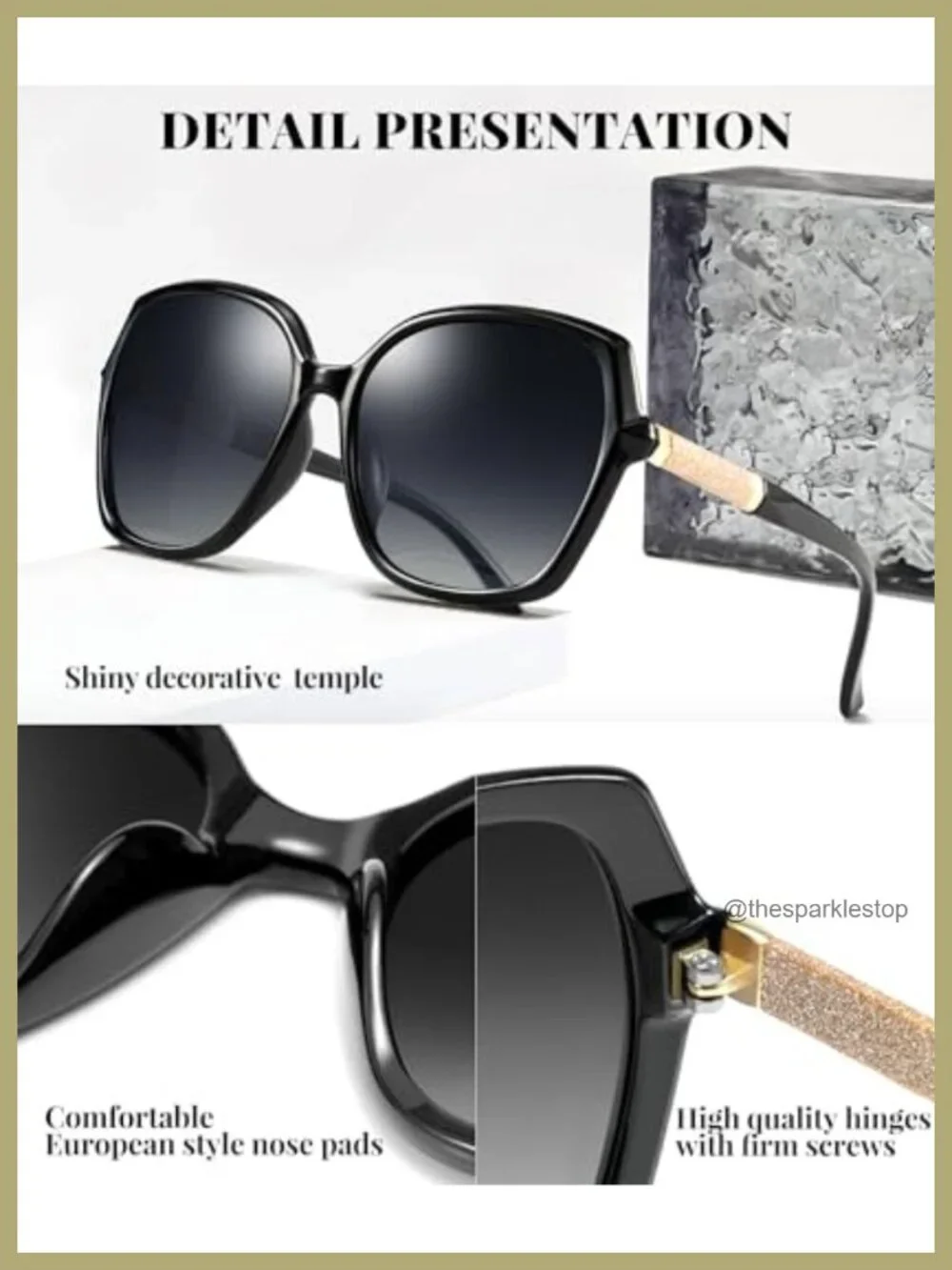 Polarized Sunglasses for Women UV400 Protection Lightweight Square
